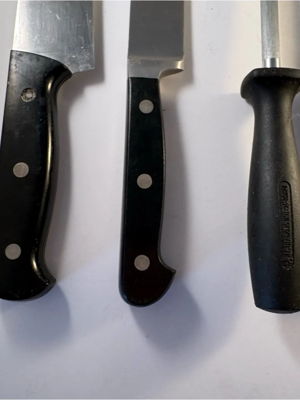 Lot 7 JA Henckels‎ Assorted Knives And Sharpener Eversharp / Fine Edge Pro Steak
